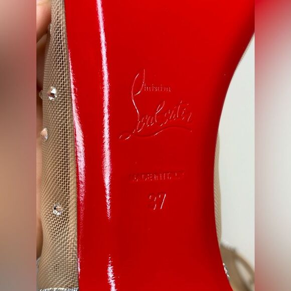 Christian Louboutin Patinotte Flat Strass 37 - Picture 12 of 14